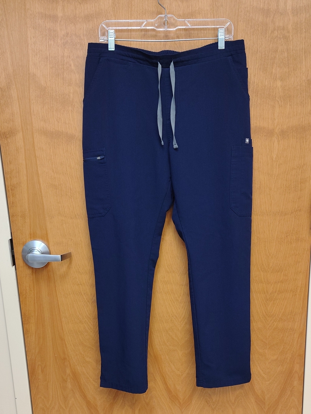 Figs Women's Navy YOLA Straight-Leg Drawstring Scrub Pants
